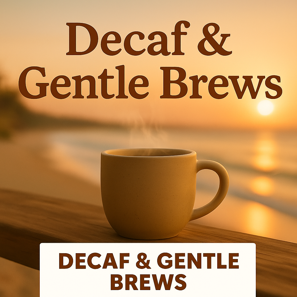 Decaf & Gentle Brews (coffee & teas)